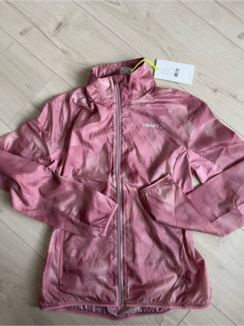 Craft Lightweight Pink Windbreaker running Jacket